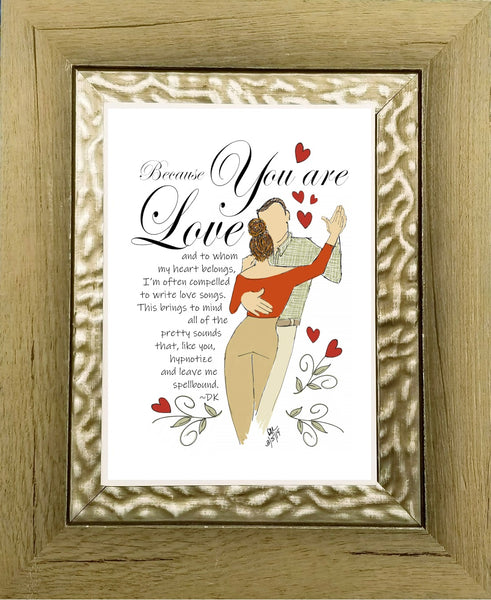 Sweethearts Dancing - Romantic Card