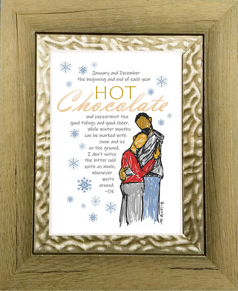 Hot Chocolate Hug - Romantic Card