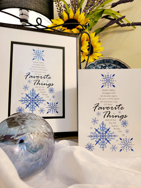 Favorite Things - Holiday Card