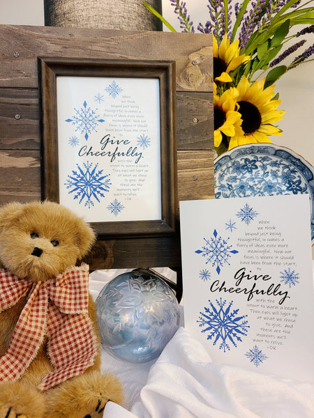 Give Cheerfully - Holiday Card