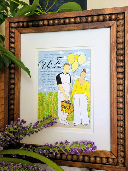 Yellow Balloons - Romantic Card
