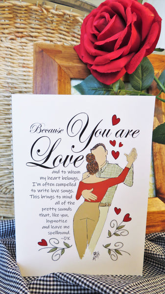 Sweethearts Dancing - Romantic Card