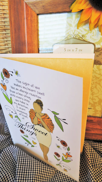 Bee Sting & Sweet Things - Romantic Card
