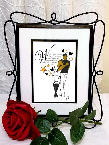 Sweethearts Arm in Arm - Romantic Card