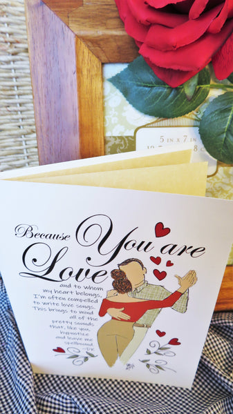 Sweethearts Dancing - Romantic Card
