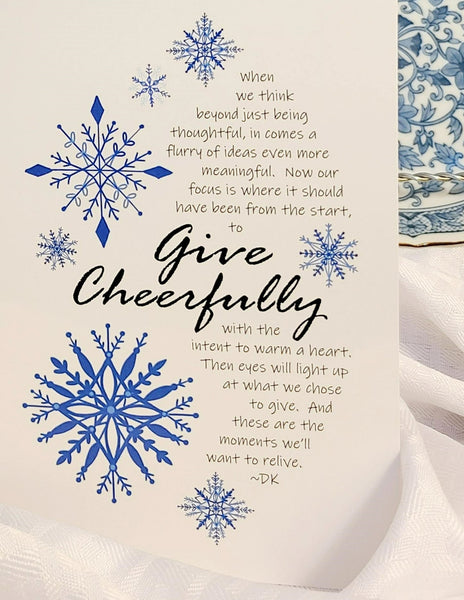 Give Cheerfully - Holiday Card